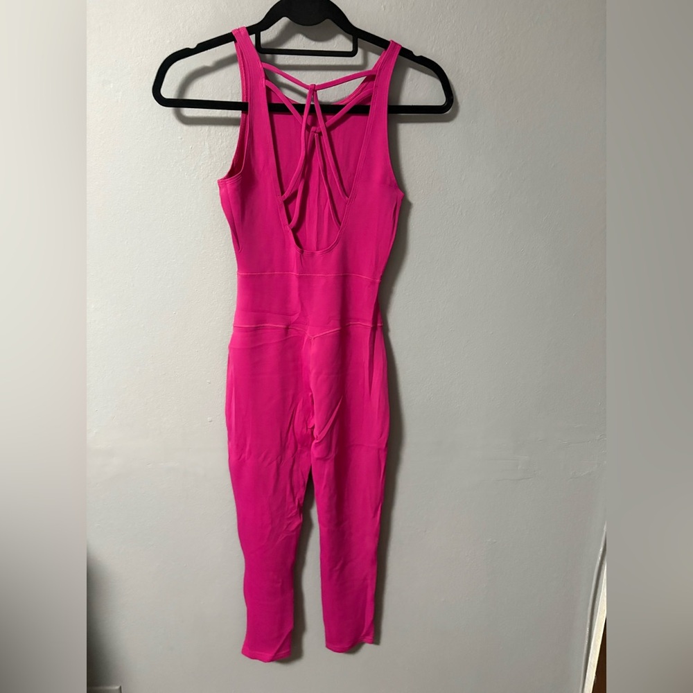 NEW Gymshark STUDIO 7/8 ALL IN ONE pink onesie. Size XS - Picture 8 of 9